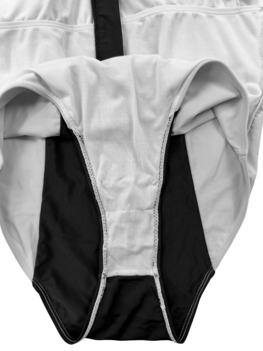 Long Sleeve Rash Guard One Piece Swimsuit Front Zipper Women's 12/XL Gray Black - Picture 7 of 11